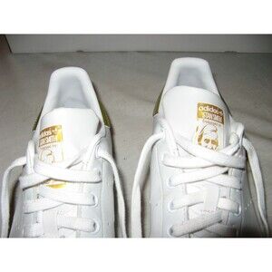 Adidas Stan Smith White & Legacy Gold Comfort Shoes Sneakers Size 8 Pretty Nice